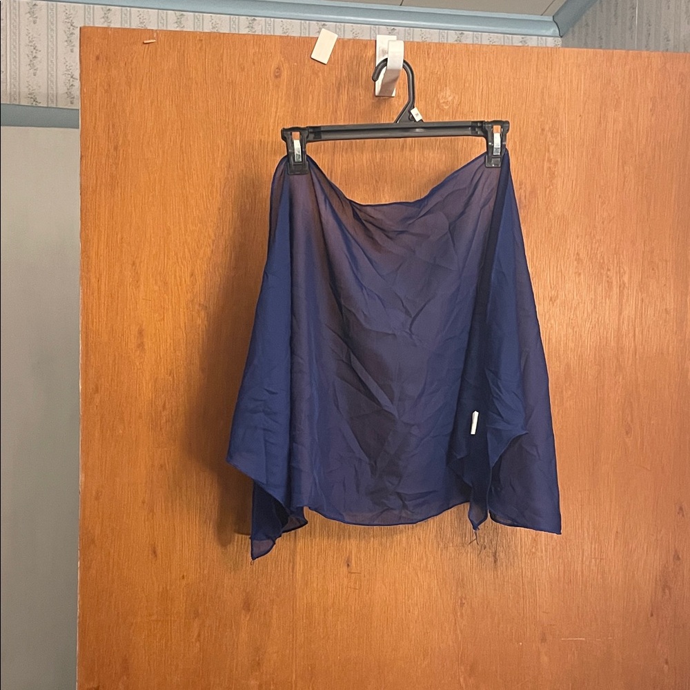 Elegant Blue Sheer swimsuit cover.